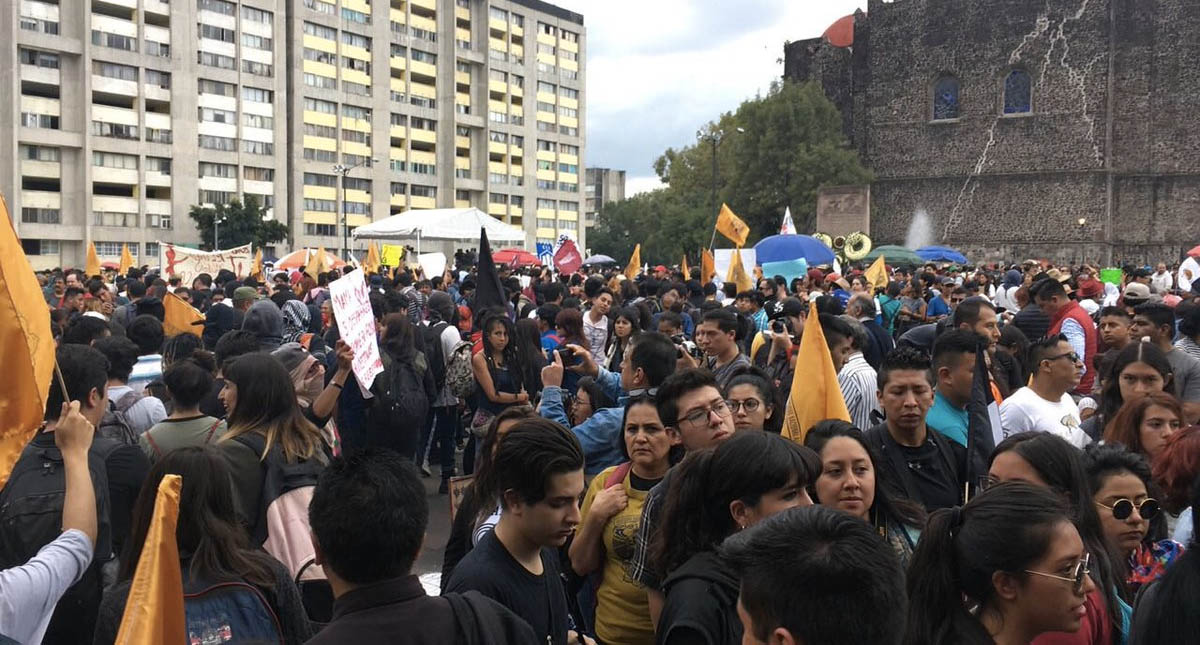 Saldo blanco tras marcha en conmemoración del movimiento de 1968: autoridades - plaza-de-las-tres-culturas-tlatelolco-marcha