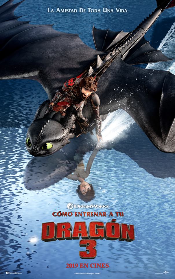 #Video Llega nuevo tráiler de Cómo entrenar a tu dragón 3 - poster-como-entrenar-a-tu-dragon-3