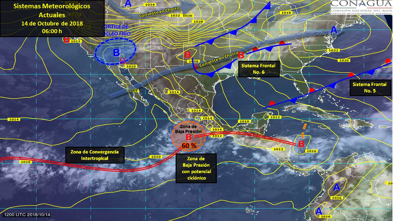 Nuevo frente frío afectará el norte y noroeste del país - pronostico-domingo-14-de-octubre