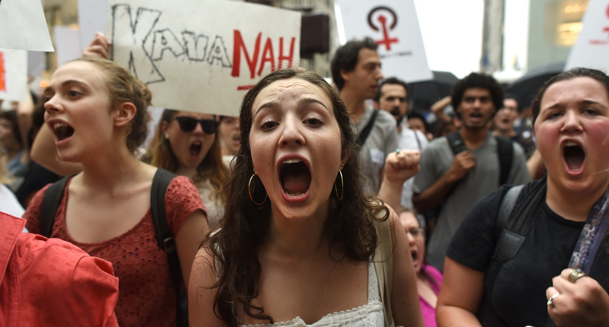 Senado de EE.UU. votará hoy avance de Kavanaugh a la Corte Suprema - protesta-contra-kavanaugh