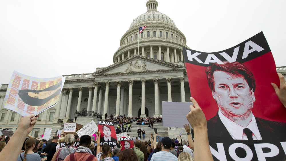 Confirma Senado de EE.UU. a Kavanaugh como juez de la Corte Suprema - protestas-kavanaugh-capitolio