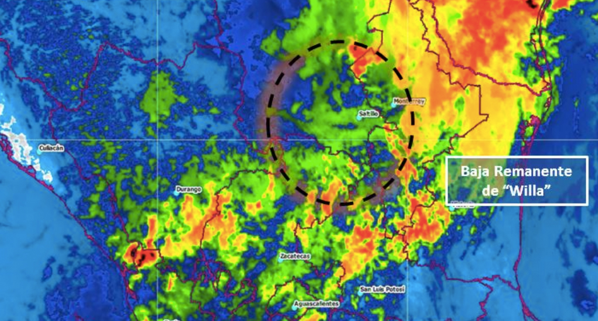 Coahuila en alerta por remanentes de Willa