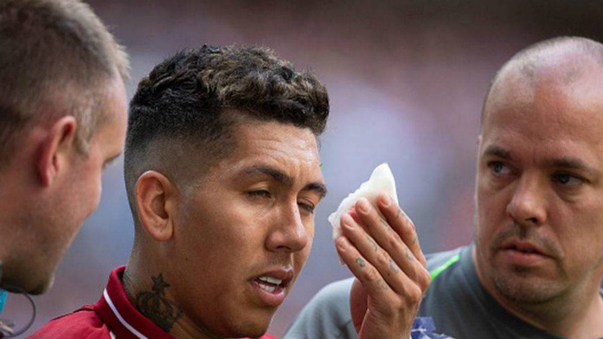 Firmino temió quedarse ciego del ojo izquierdo