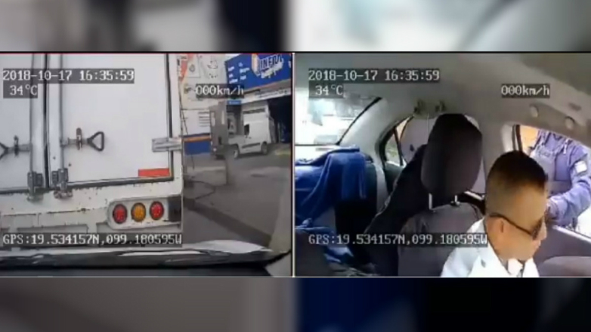 #Video Delincuentes se disfrazan de militares para robar un camión