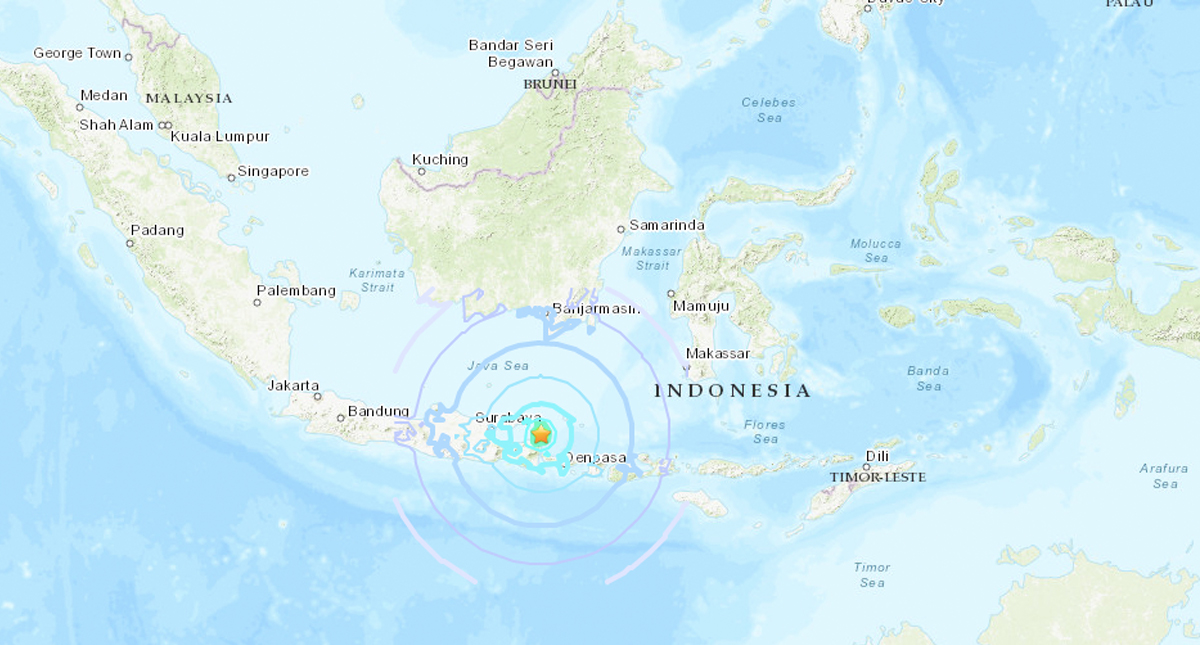 Java y Bali sufren sismo magnitud 6