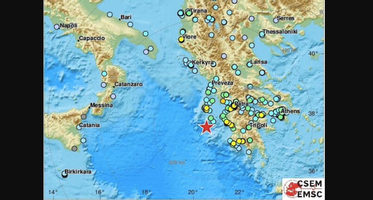 Se registra sismo de 6.8 en Grecia