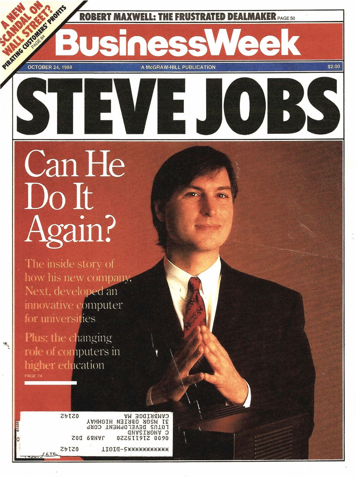 A siete años de la muerte de Steve Jobs - steve-jobs-en-1998