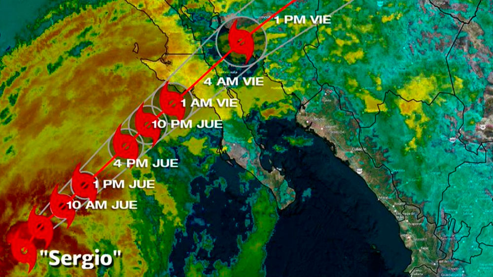 Activan Plan-DNIII preventivo por tormenta tropical Sergio en Sonora