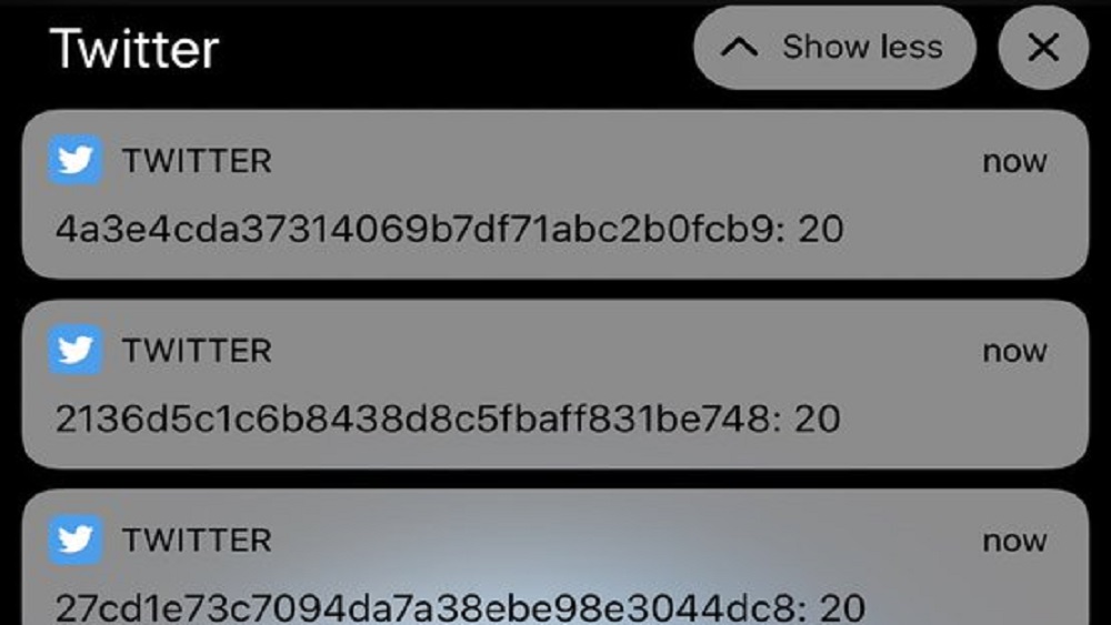 Twitter envía códigos extraños a usuarios