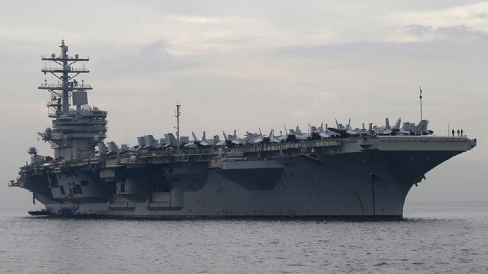 Helicóptero de la Armada de EE.UU. se accidenta a bordo de portaaviones - uss-ronald-reagan-portaaviones