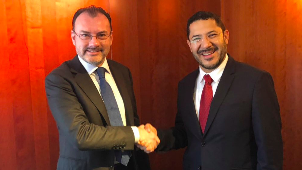Videgaray sostiene encuentro con líderes del Senado por USMCA
