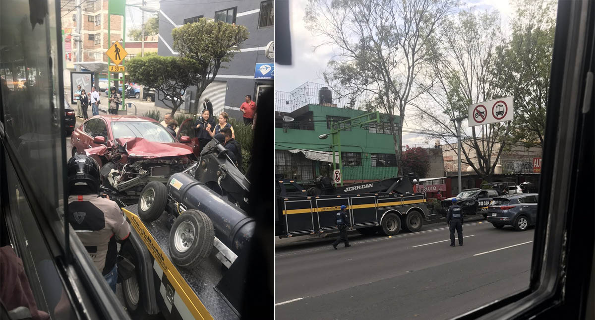 Vuelca patrulla tras chocar contra automóvil en Benito Juárez - vuelca-patrulla-ssp-colonia-portales-3