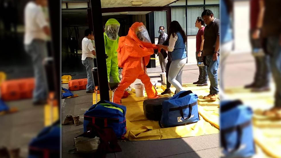 Fuga de amoniaco en IPN Zacatenco