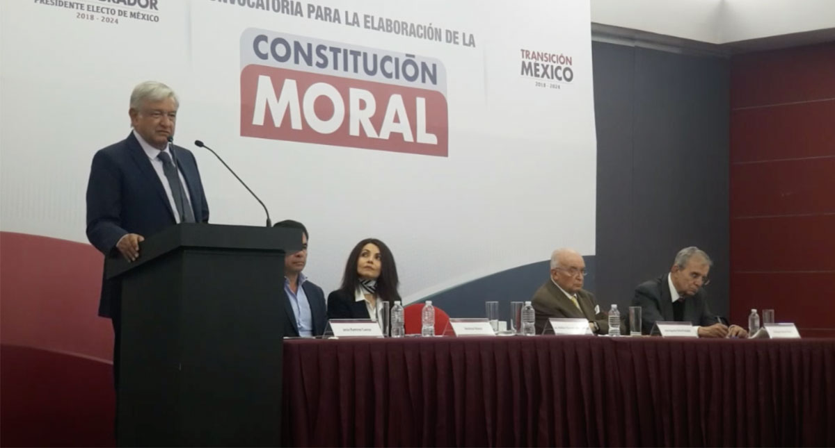 Convocatoria para la elaboración de la Constitución Moral
