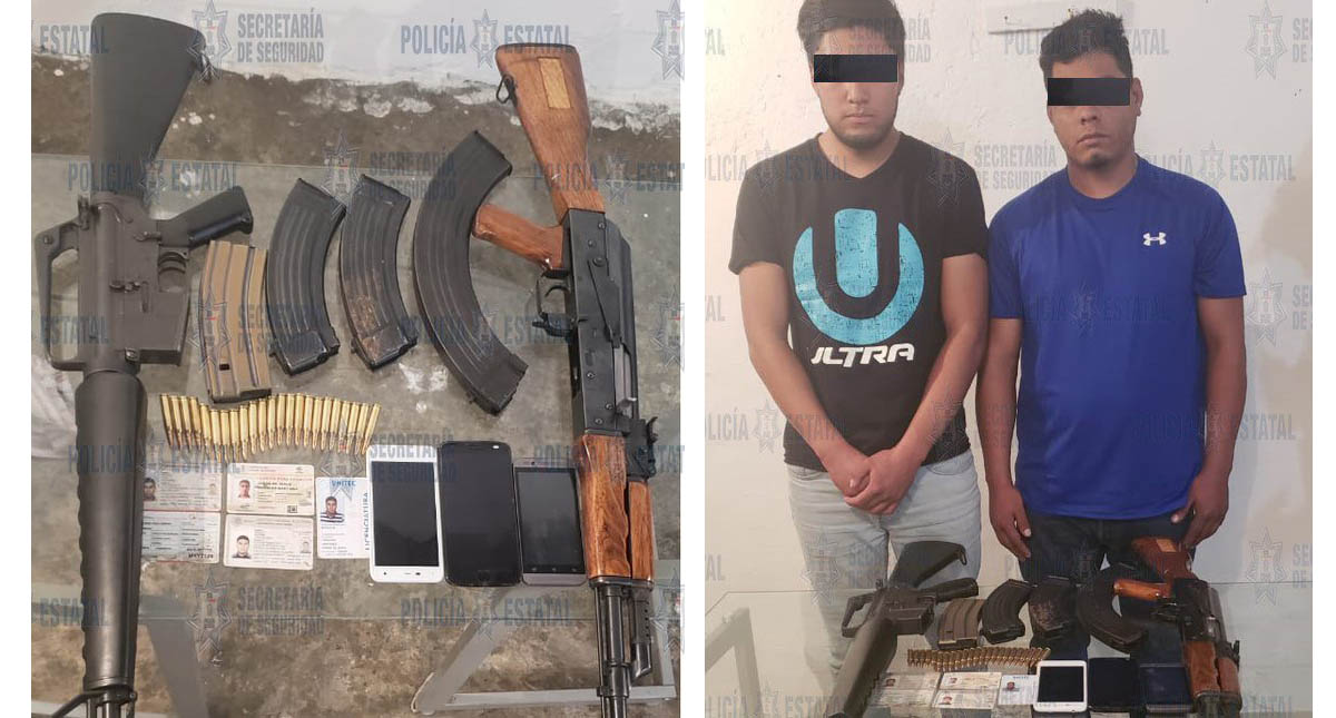 Caen presuntos miembros de banda delictiva de Jalisco en Edomex - asegurados-en-ecatepec