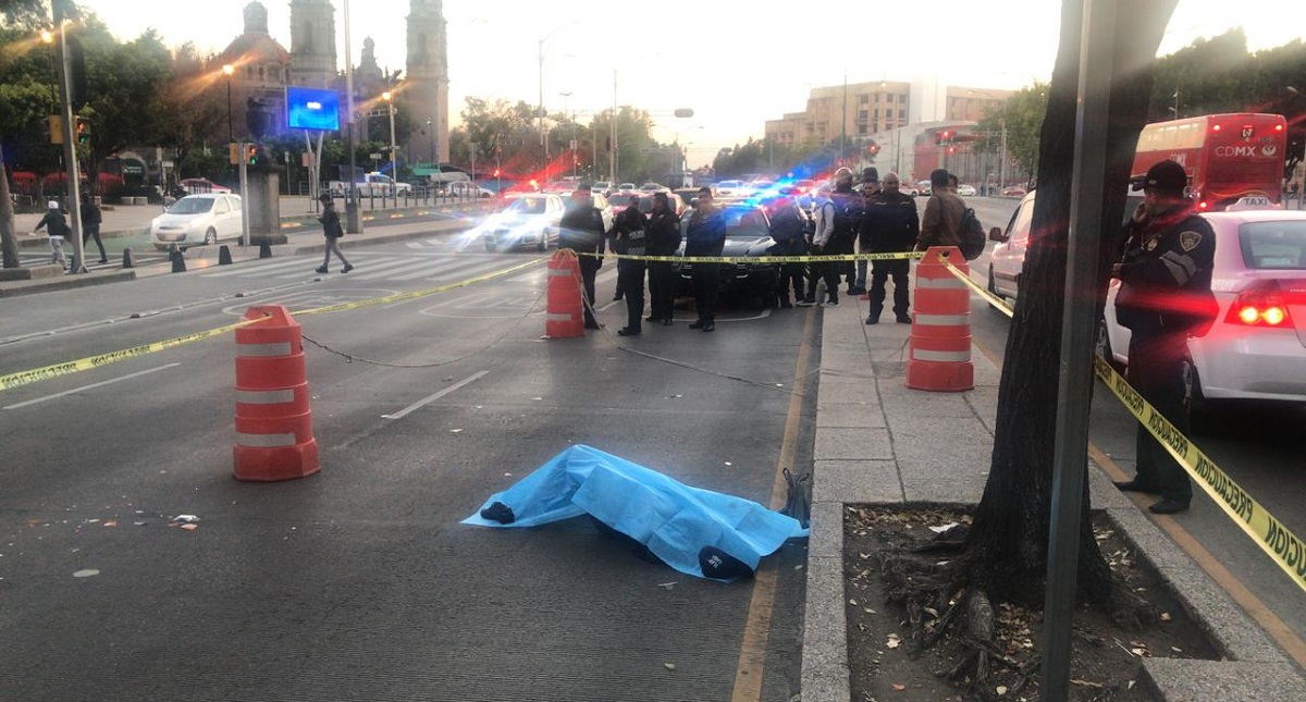 Anciano muere atropellado sobre Paseo de la Reforma