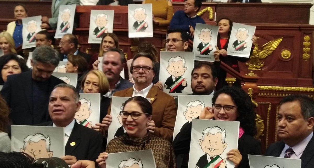 Partidos defienden a AMLO en el Congreso de la CDMX - bancada-de-morena