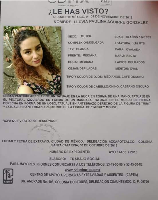 Hallan sin vida a mujer desaparecida en Azcapotzalco - busqueda-lluvia