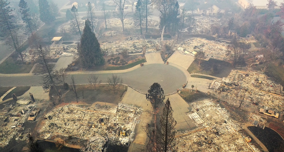 El antes y el después del Camp Fire en la ciudad de Paradise