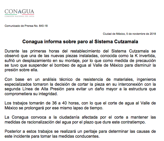 Sacmex pide ahorrar agua ante 'contingencia fuerte' - captura-de-pantalla-2018-11-05-a-las-123146