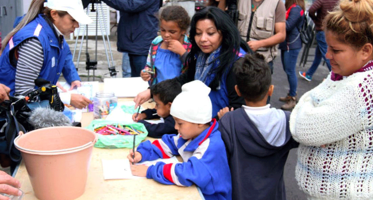 Niños migrantes en la Magdalena Mixhuca Niños migrantes en la Magdalena Mixhuca