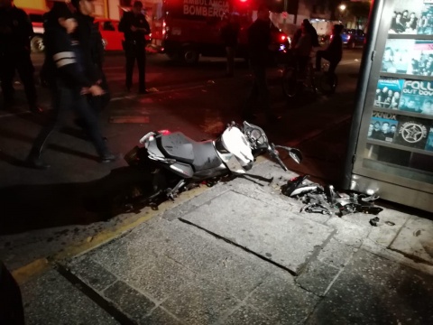 Choca patrulla con motocicleta en Cuauhtémoc - choque-motocicleta-patrulla-cuauhtemoc