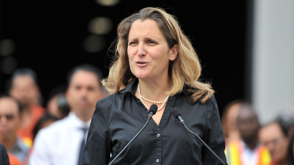 Se están ultimando detalles del T-MEC: Chrystia Freeland