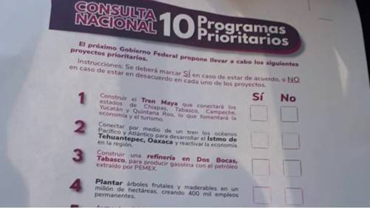 Así la boleta de la próxima consulta Así la boleta de la próxima consulta