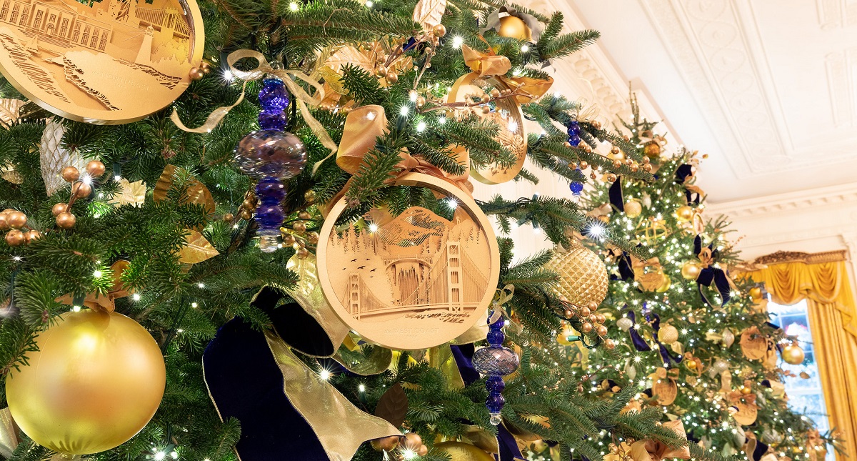 #Video La espectacular decoración navideña de la Casa Blanca - decoracion-de-arboles