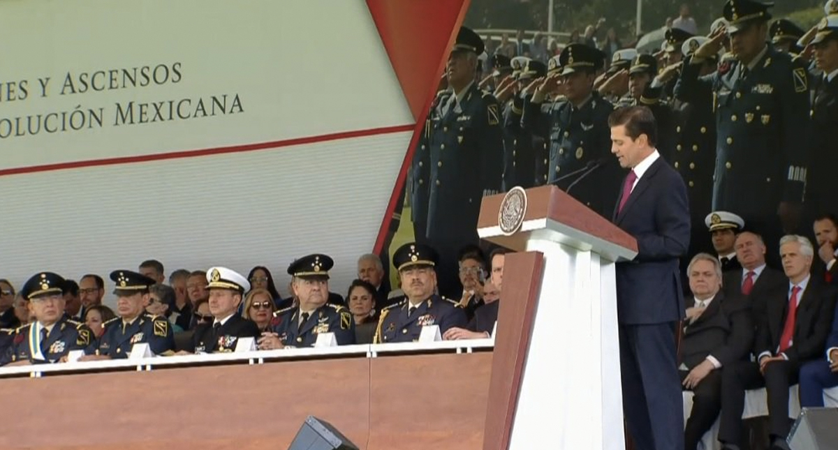 Indispensable contar con marco jurídico para regular a las Fuerzas Armadas: EPN