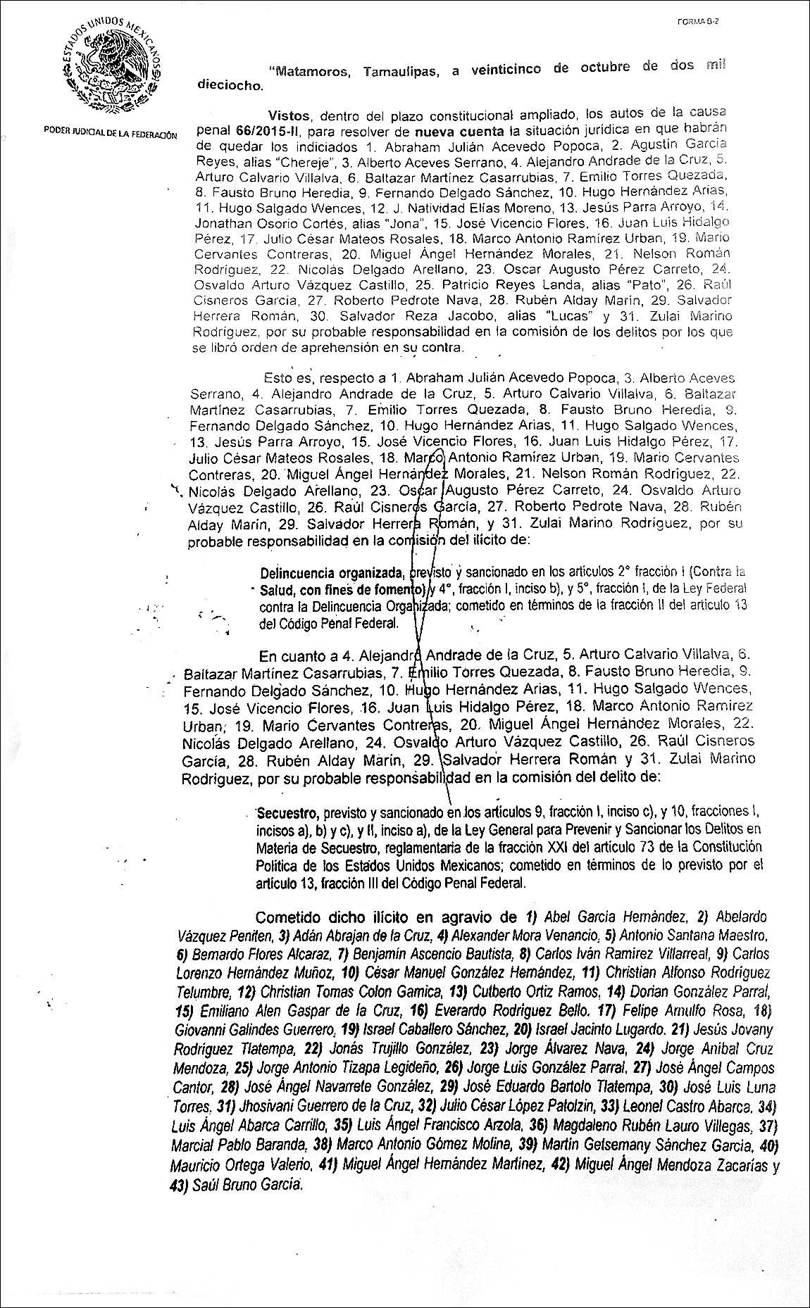 Cuatro implicados clave del caso Iguala ya se encuentran en libertad - expediente-01