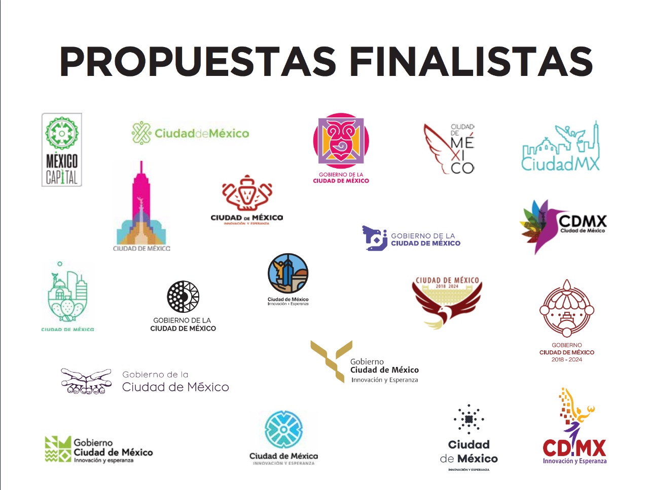 Gobierno de la CDMX tiene nuevo logo - finalistas-logo-cdmx