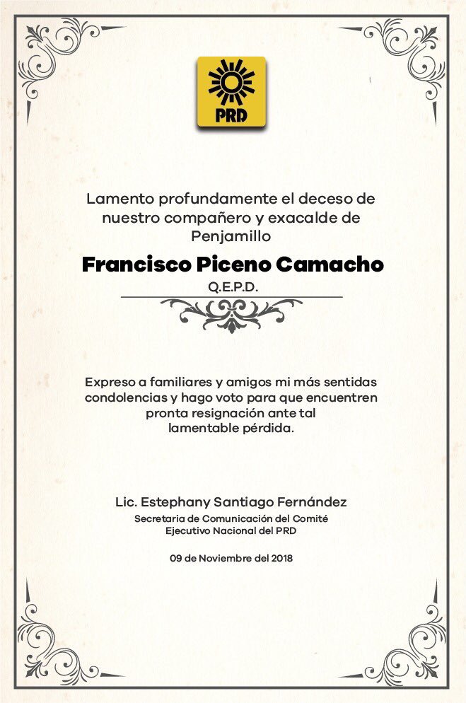 Asesinan a exalcalde michoacano en la colonia Roma - francisco-pinceno-camacho-prd