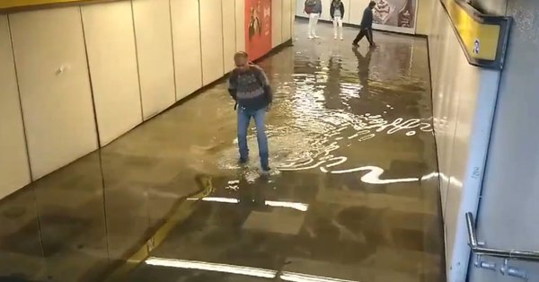 Fuga de agua provoca inundación en el Metro Oceanía - fuga-de-agua-metro-oceania