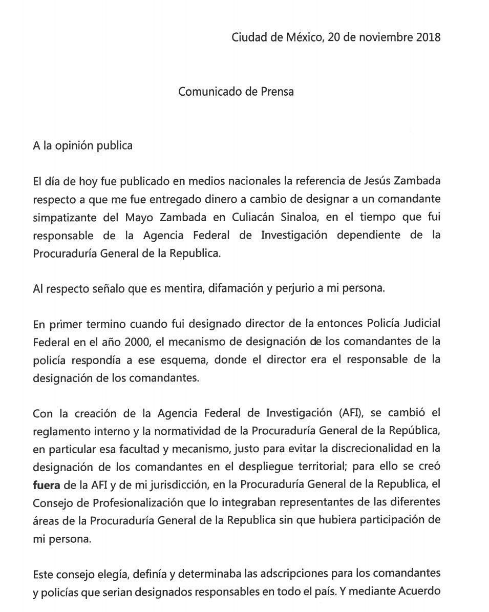 Genaro García Luna responde a testimonio de 'El Rey' Zambada - genaro-garcia-luna-responde-testimonios