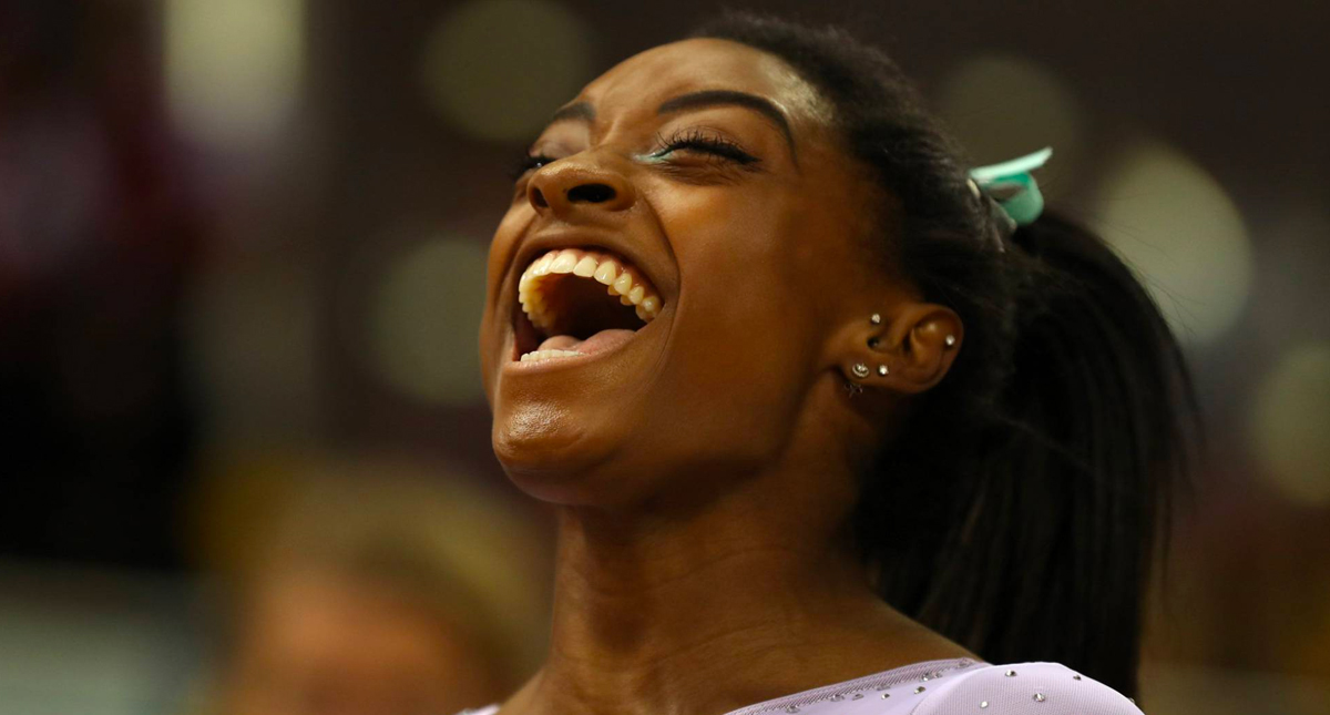 #Video Simone Biles rompe récord con cuarto título mundial