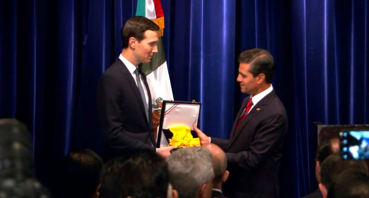 Defiende SRE condecoración a Jared Kushner