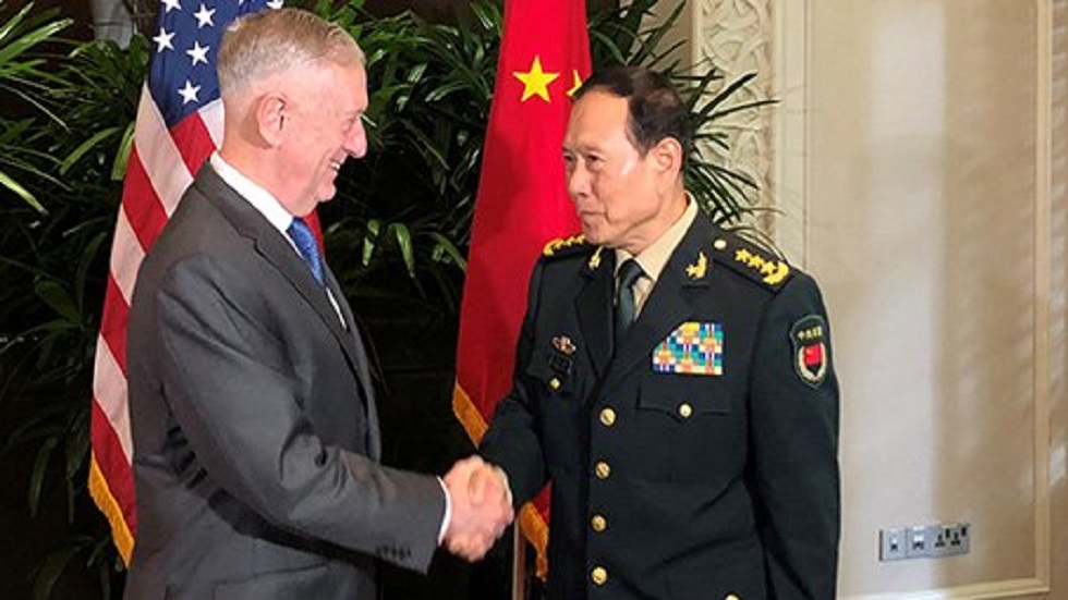 Washington recibe a dos altos funcionarios de China - jim-mattis-y-yang-jiechi