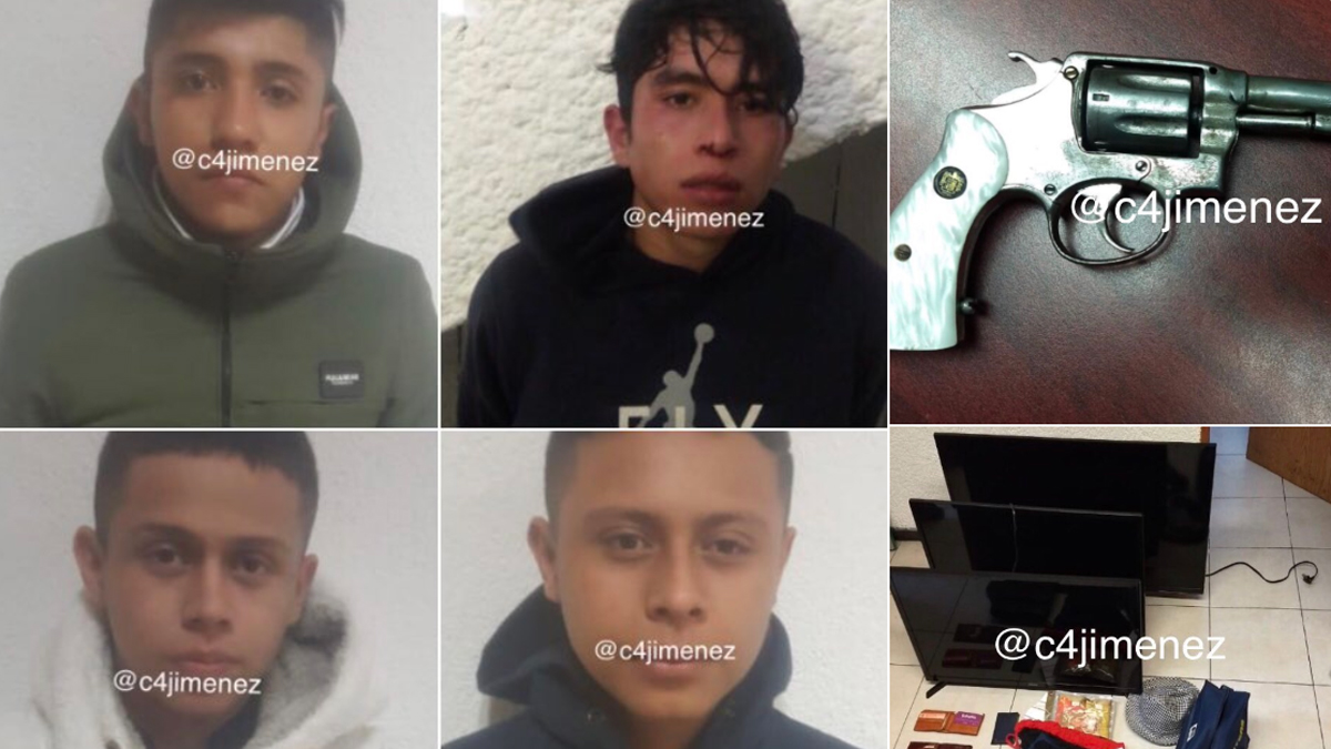 Detienen a banda de menores cuando saqueaba una casa en Iztacalco