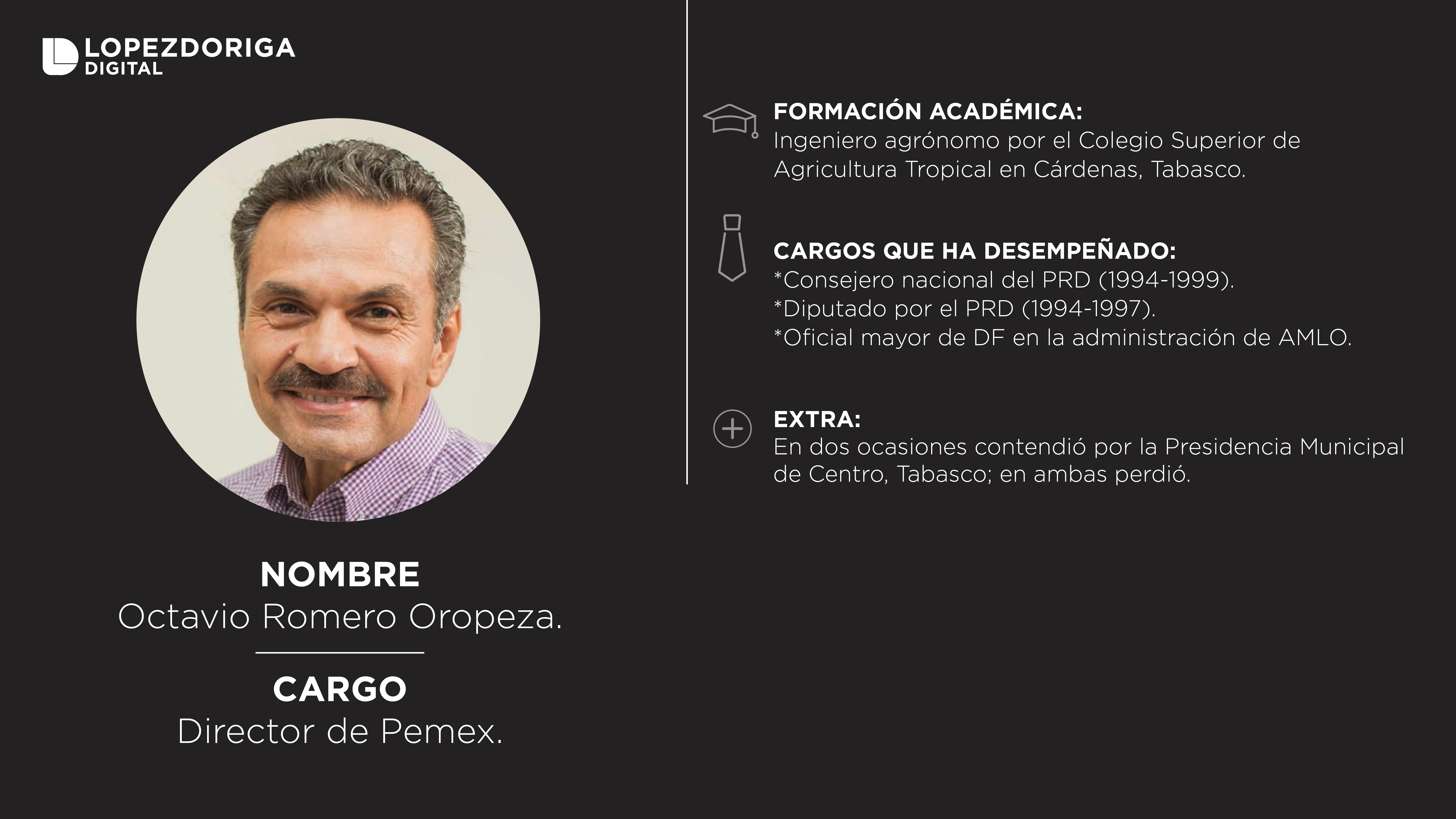 El gabinete de Andrés Manuel López Obrador - octavio-oropeza-pemex