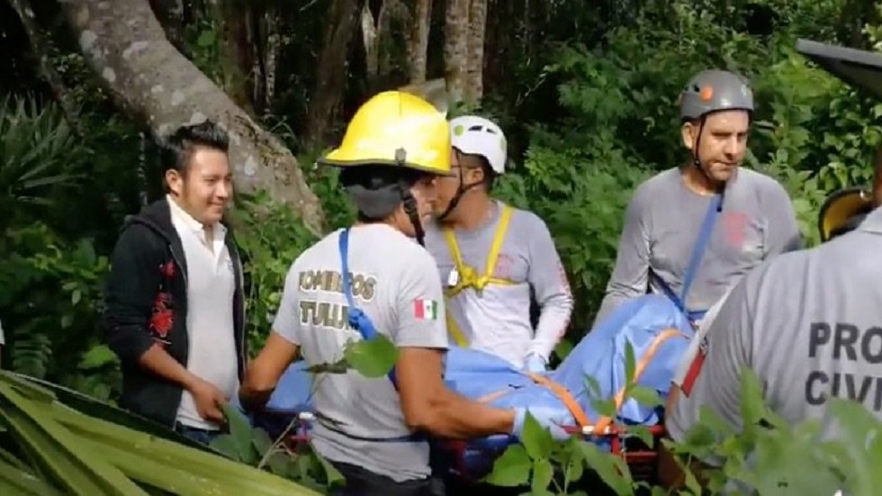 Clausuran cenote en Tulum por muerte de buzos alemanes - operativo-de-rescate-de-cuerpos-de-buzos-en-tulum