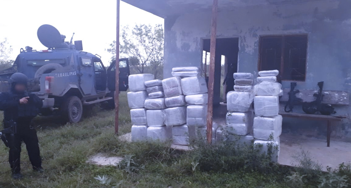 Aseguran 32 paquetes de mariguana en Tamaulipas Aseguran 32 paquetes de mariguana en Tamaulipas
