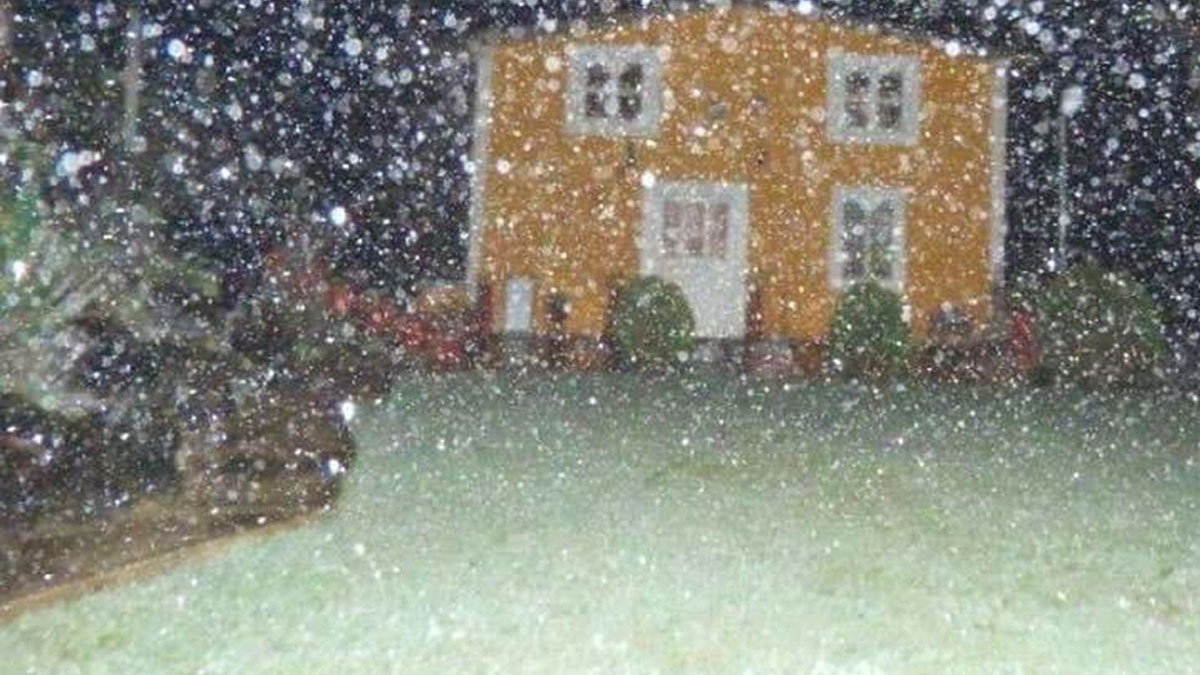 Se registra nevada en Querétaro por Frente Frío 10