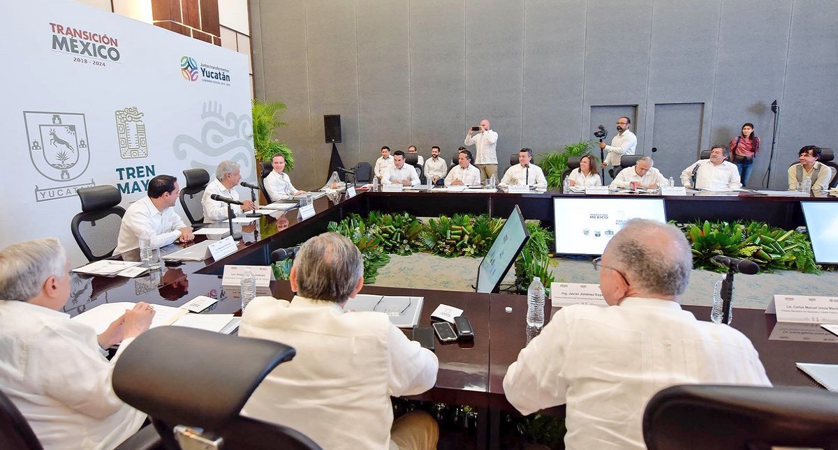 Anuncian fecha de inicio de la construcción del Tren Maya - reunion-sobre-el-tren-maya-en-yucatan