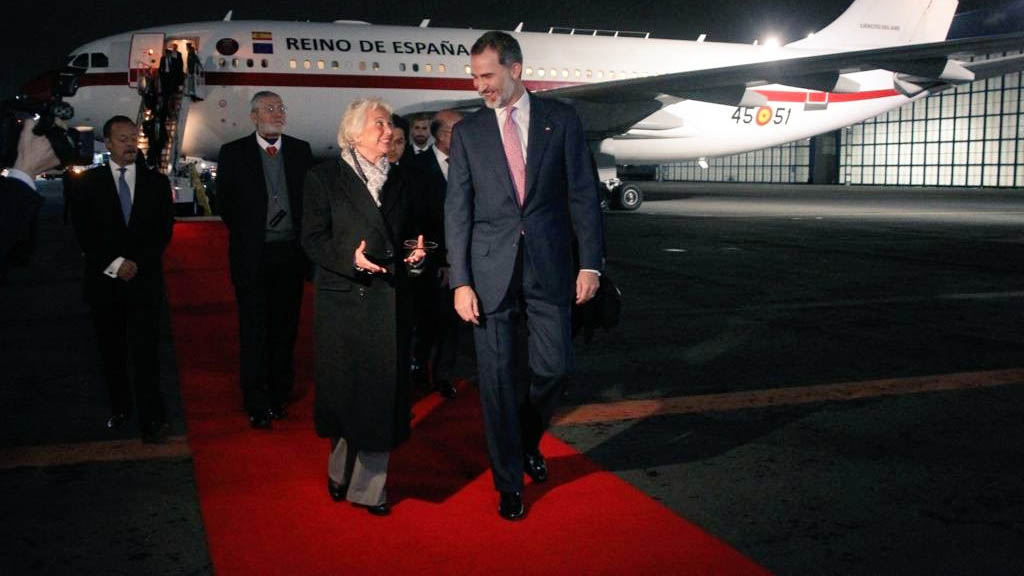 Rey Felipe VI de España llega a México para asistir a toma de protesta de AMLO - rey-felipe-vi-mexico-olga-sanchez-cordero