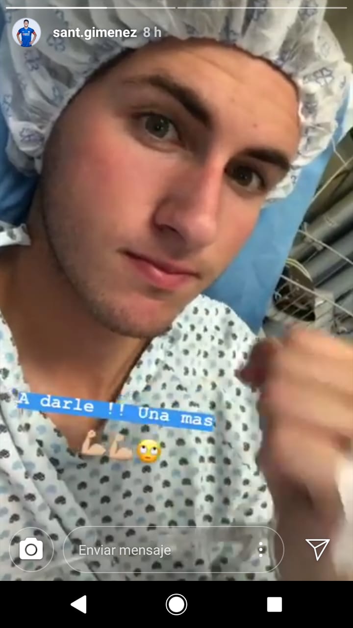 Santiago Giménez, juvenil de Cruz Azul, vuelve al quirófano - santiago-gimenez-hospital