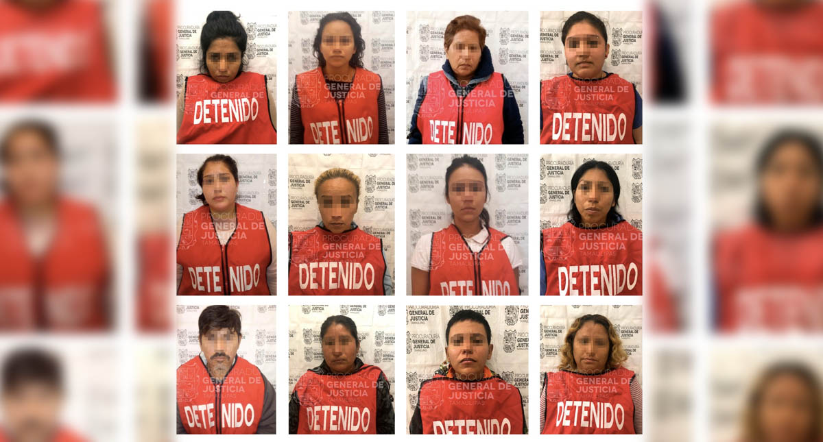 Detienen en Tamaulipas a 12 por extorsión agravada