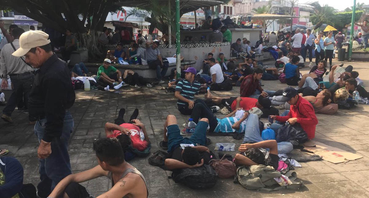 Tercera caravana migrante arriba a Tapachula