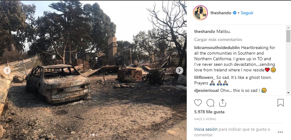 Las celebridades que perdieron su casa por incendios en California - the-shando