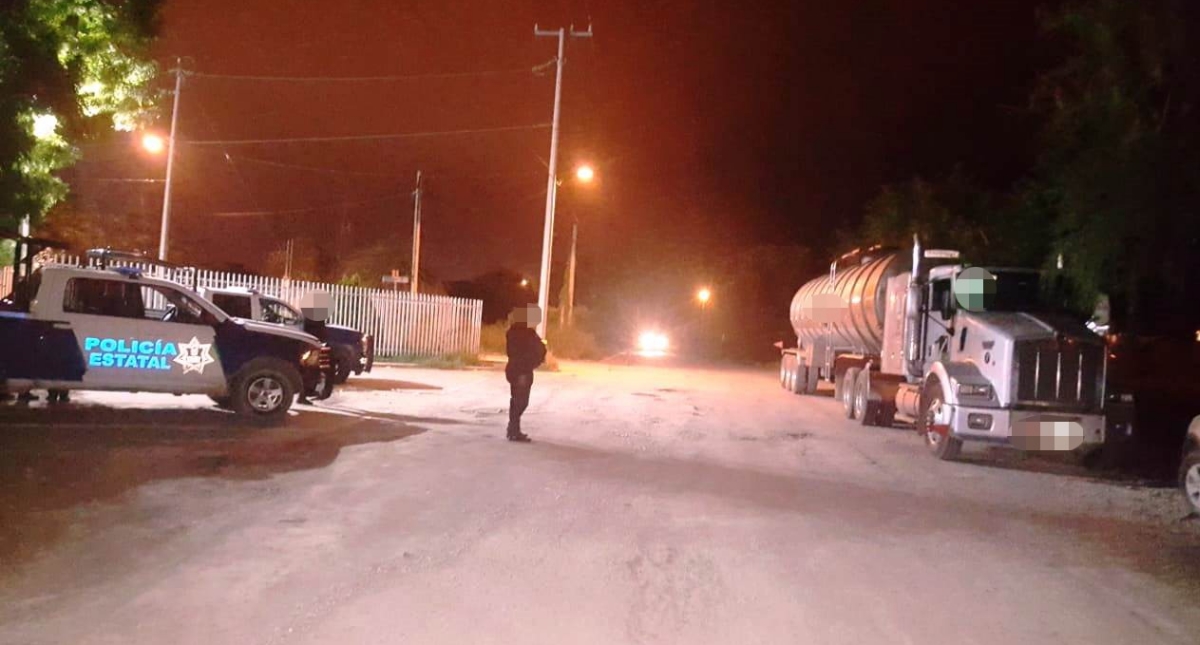 Aseguran camión en toma clandestina de Pemex en Tamaulipas